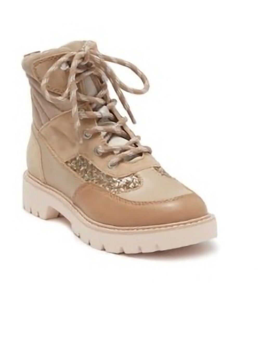 New Dolce Vita Glitter Hiker Women's Lace-Up Boot Shoe 8.5